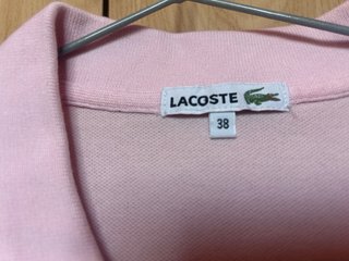 Polo Lacoste Rosa Talla M original