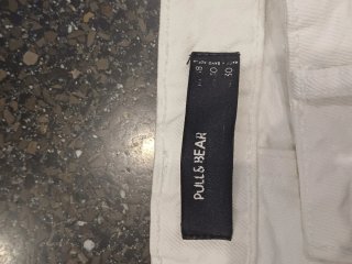 Pantalón vaquero blanco roto Pull&Bear Talla M