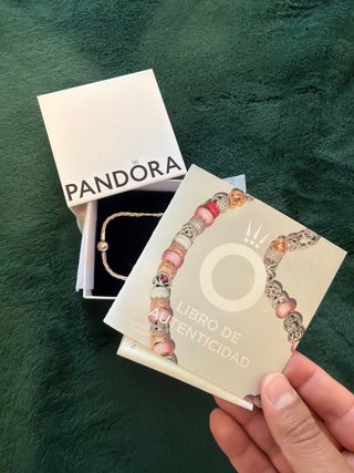 Pulsera Pandora Plata y Cierre Bola  21cm
