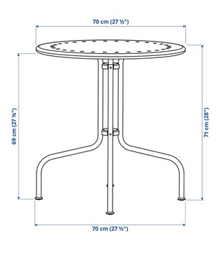 Mesa y sillas de terraza