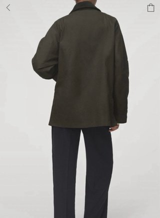 Chaqueta Mango verde estilo Barbour