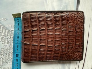 Cartera cuero de Cocodrilo natural billetera piel