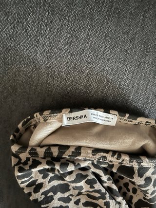Top leopardo manga larga