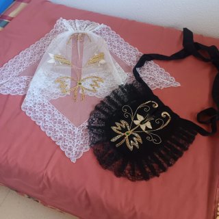 Delantal y mantilla alicantina infantil
