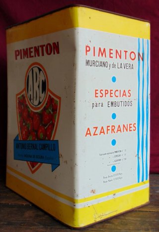 Antigua lata Pimentón ABC Antonio Bernal