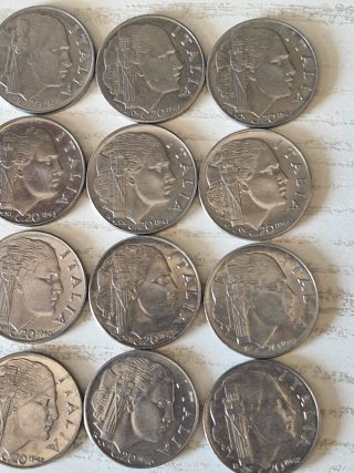 20 Monete 50 Centesimi Italia