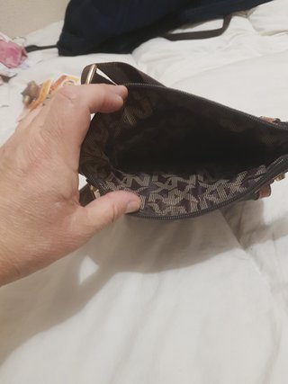 Bolso NX Marrón y Dorado    hecho en Mexico