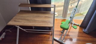 Escritorio Plegable Pequeño Madera y Metal