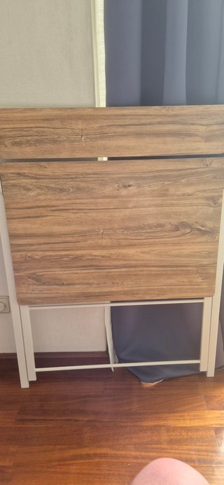 Escritorio Plegable Pequeño Madera y Metal