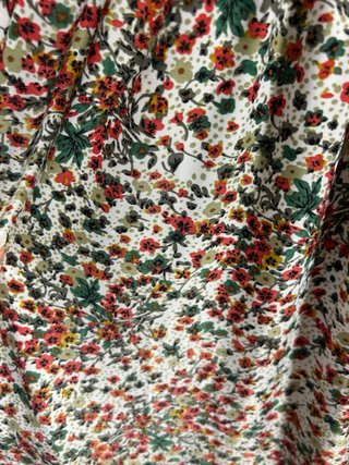 Vestido largo tirantes estampado floral