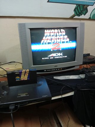 Neo Geo AES World Heroes 2 Japonés