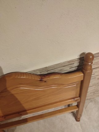 Cabecero de madera rústico