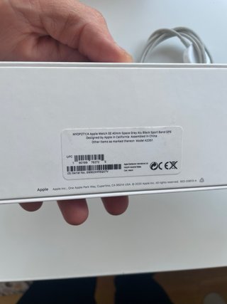 Apple Watch SE 40mm Negro con Caja