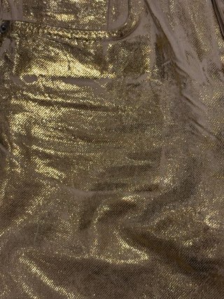 Pantalones Zara dorados metalizados