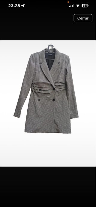 Vestido blazer Zara cuadros