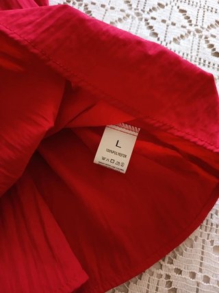 Top con elástico corte ancho Rojo TLXL
