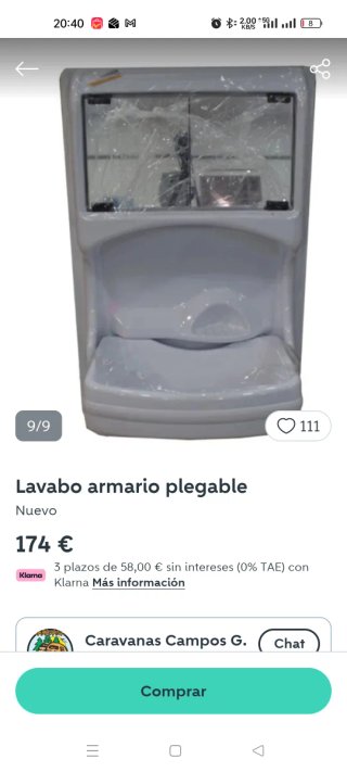 Mueble espejo baño caravana camper