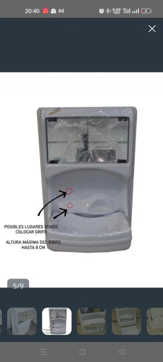 Mueble espejo baño caravana camper