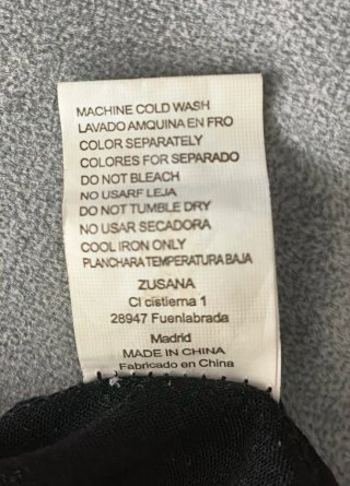 Pantalón Wide Leg Negro Talla S