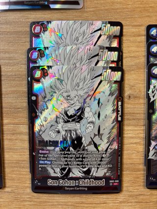 Lote Cartas Dragon Ball Fusion Manga SB02