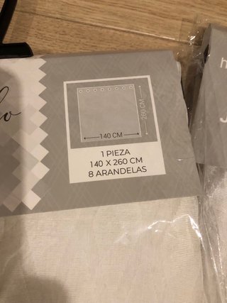 Visillos  Blancos SIN ESTRENAR