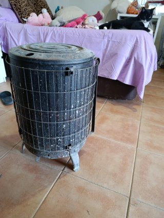 Chimenea de hierro completa
