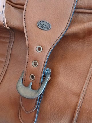 Bolso de cuero vintage BRIC'S marrón