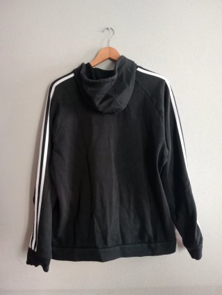 Sudadera Adidas Negra con Capucha Talla L