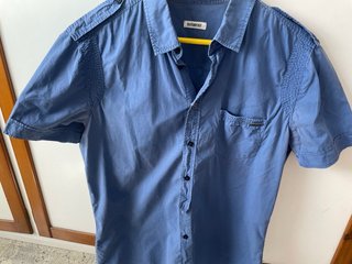 Camicia uomo Bikkembergs blu