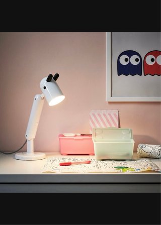 2 Lámparas Escritorio KRUX IKEA Blanca
