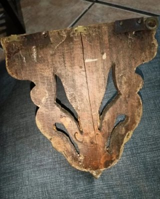 Mensula peana pan de oro repisa figura religiosa