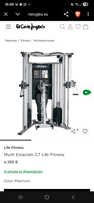 Life Fitness G7 Home Gym Profesional + Accesorios