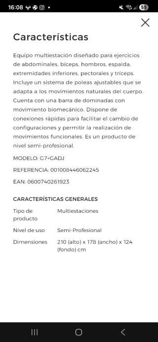 Life Fitness G7 Home Gym Profesional + Accesorios