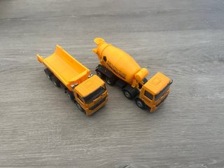 Juguetes Construcción Camión Hormigonera y Pala