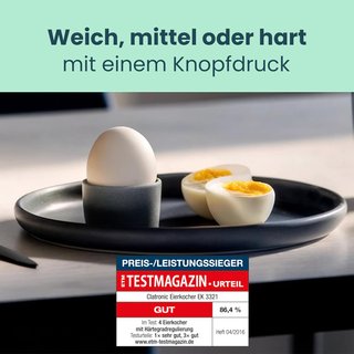 Clatronic cocedor huevos acero inoxidable