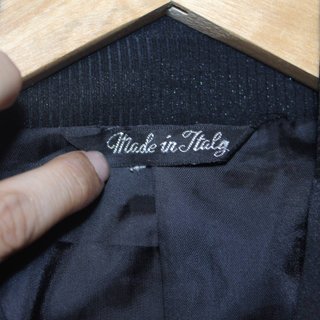 Blazer nero vintage Made in Italy