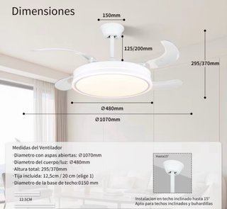 Instalador ventilador de techo