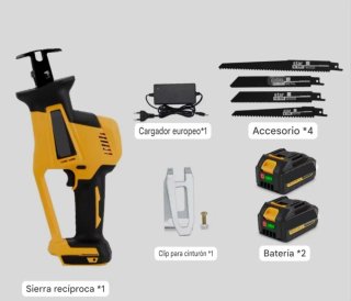 Sierra Sable Portátil Recargable (2 Baterías)