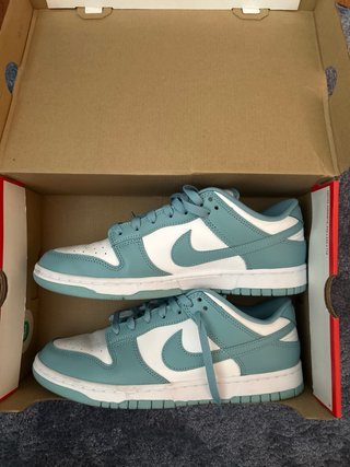 Zapatillas Nike Dunk Teal y Blanco