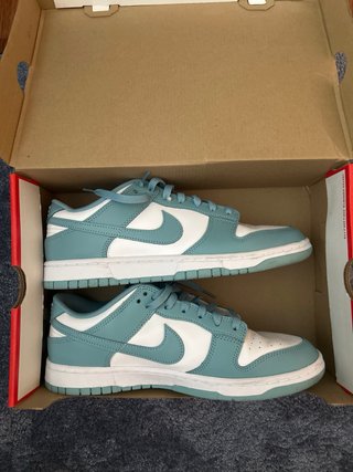 Zapatillas Nike Dunk Teal y Blanco