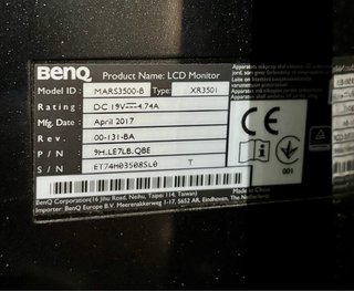 Monitor Gaming BenQ XR3501 Curvo