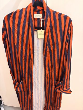 Cárdigan kimono largo rayas blazer