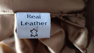 Vera Pelle Vintage Reindeer Leather Brown Bomber