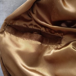Vera Pelle Vintage Reindeer Leather Brown Bomber