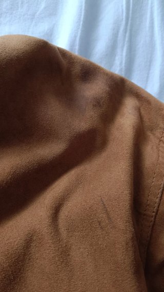 Vera Pelle Vintage Reindeer Leather Brown Bomber