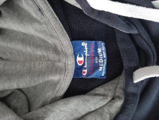 Sudadera Champion Azul Talla M Retro Vintage