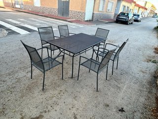 Mesa y 6 Sillas Exterior