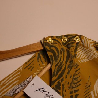 Marina Rinaldi Blusa Vintage Stampa Tropicale