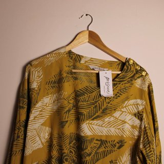 Marina Rinaldi Blusa Vintage Stampa Tropicale