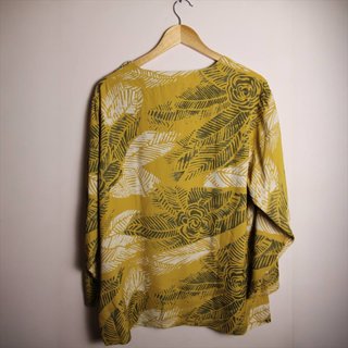 Marina Rinaldi Blusa Vintage Stampa Tropicale